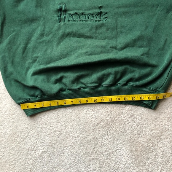Harrods - Vintage Harrods Sweater, Green, made in England - Picture 7 of 13